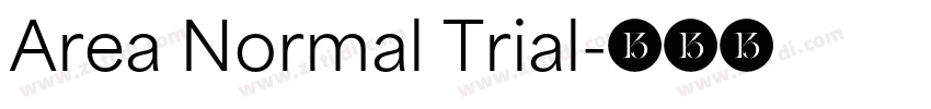 Area Normal Trial字体转换
